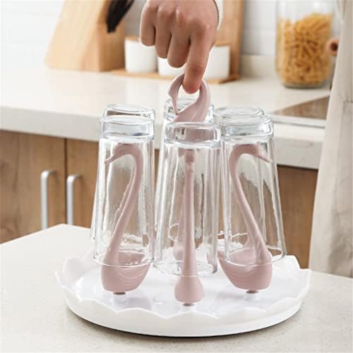 Miaohy Glass Cup Rack Spin Spin automaticamente Drainboard Dreno Dreno Dreno Caneca de Plástico Stand Stand Home Kitchen Storage Organizador