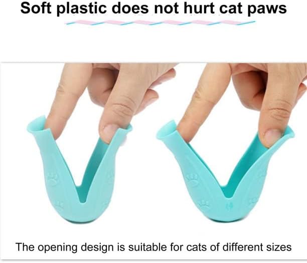 Botas de gatos apenas para gatos, tampa de garra de pés anti-riscos de gatos, luvas de unhas anti-off de espinhos ajustáveis