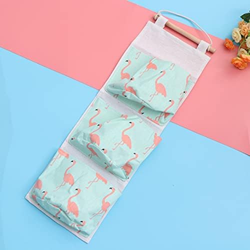 Sacos de Organizador de Kisangel 6pcs Organizador Parede de roupas sobre CLO Mini e pendurado flamingo prático A bolsa