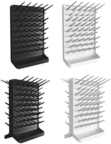 Azzota Pegboard Bench-Top/Wall-Mount Laboratory Glassware Secying Rack com 50 pinos, branco
