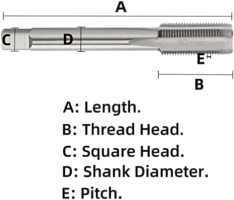 Aceteel métrico m4+0,03 Aumente Toque, HSS Machine Thread Tap Mão direita M4+0,03