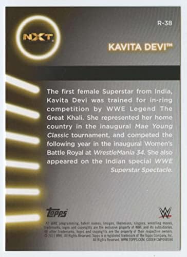 2021 Topps WWE Women's Division lista #R-38 Kavita Devi Wrestling Trading Card