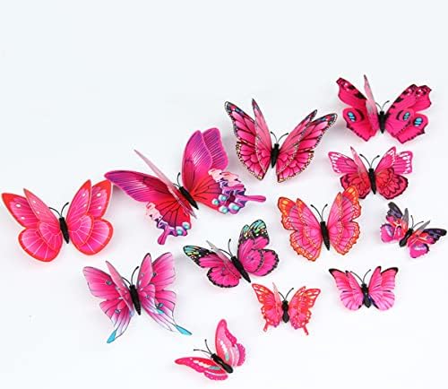 72pcs Amaranth decortorationamaranth art butterflies berçário berçário decalque D decalques de quarto de bebê decalques