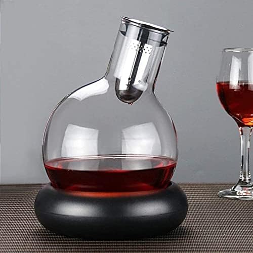Decantador de uísque para homens Garrafa de vinho de vidro gravado - rolha geométrica hermética - decantador de uísque para vinho,