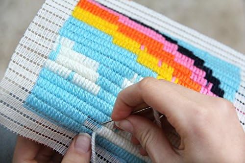 SOZO - Kit de artesanato de bordado de bordado diy colorido para iniciantes. Pacote ecológico que se transforma em uma estrutura