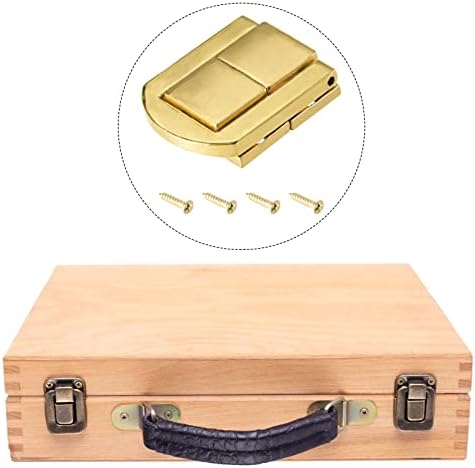 Metallixity Toggle Catch Lock 2pcs, ligas de zinco HASP Batches - Para caixas de armários, malas, tom de ouro