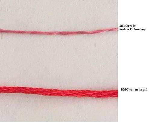 Selcraft 8 Skeinsnatural Mulberry Silk Borderys Threads Floss 40m por novelo #86 40m por skein Modelo 3618