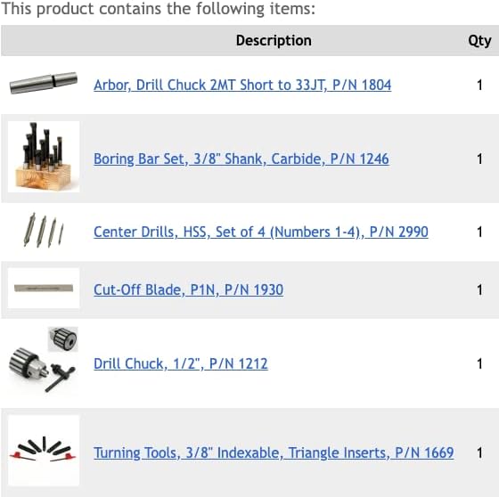Pacote de ferramentas littlemachineshop.com, mini torno de luxo-inserções indexíveis de tcmt, barra de berço de berço