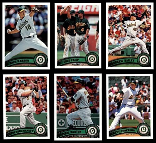 2011 Topps Oakland Athletics quase completo Team Set Oakland Athletics NM/MT Athletics