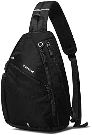 Titecougo Sling Bag Crossbody ombro ombro ao ar livre Mochila para mulheres para mulheres e homens