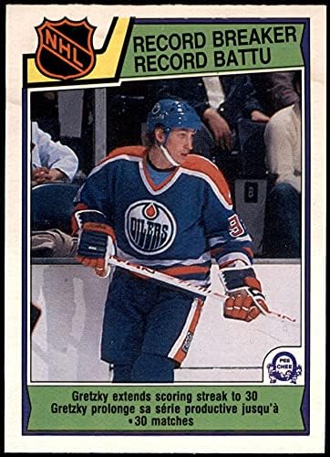 1983 O-Pee-Chee 212 Record Breaker Wayne Gretzky Edmonton Oilers-Hockey VG/Ex Oilers-Hockey