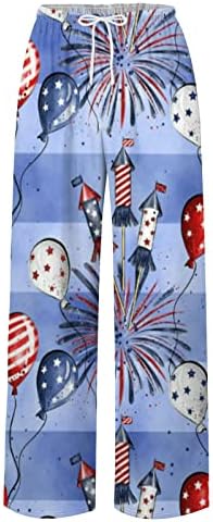 EOEIOA Mens Independência Dia Patriótico Palnta Patriótica Pánts de Summer Soldes Sorto 4 de julho Pontas de calças de julho Slacks