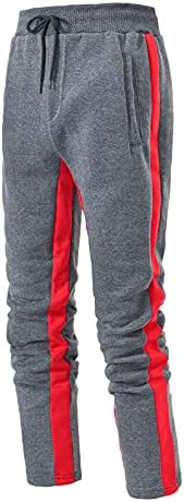 Miashui Men Strelth calças de hiphop masculina calças de hipófas retas Lace de perna para cima Splicado Color sólida