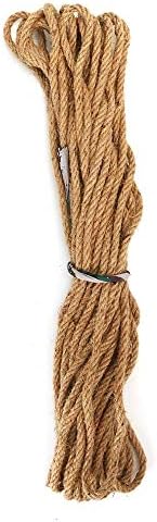 Trendyboy de 8mm de juta natural corda corda de corda Twisted Cord Twisted 3m-50m Macrame String Diy Craft Pet Risping Decoração feita à mão