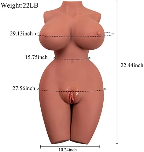 22lb boneca sexual para homens brinquedo masculino masculino com peitos grandes vaginal e anal, torso corporal feminino,