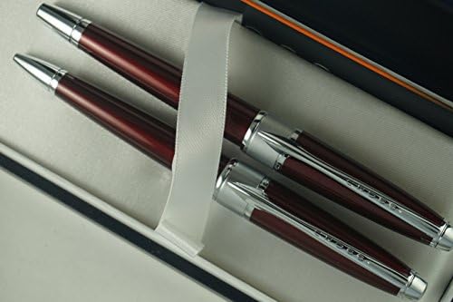 Cross Limited Edition in Elegant Art Deco Apogee Executivo Diamond Cut Lacquer & Rhodium Nomeação do barril Selectip Gel Rollerball Pen & Ballpo