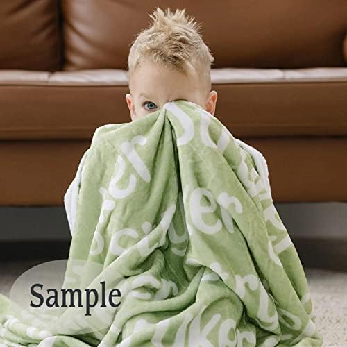 Bobetão de Nome do bebê personalizado de UooPoo - Aquarela Floral Baby Blanket - 60 x 80 polegadas - cobertor de
