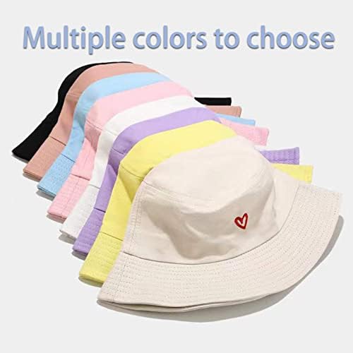 Chapéu de balde, chapéu de sol da praia de viagens de verão, chapéu de balde para homens homens algodão unissex Packable Fisherman Hat