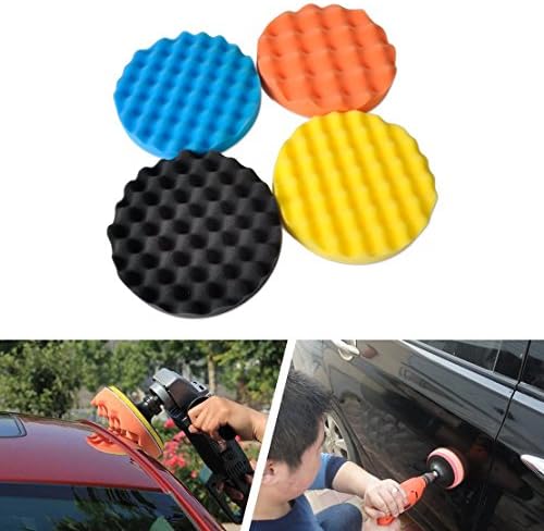 Shina 4pcs 4 polegadas Buffing Polishing Sponge Pads Kit para buffer de polirador de carro