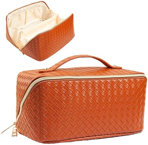 Saco de cosméticos de viagem eslovem, bolsa de maquiagem grande para mulheres portáteis de bolsas de higiene pessoal portátil