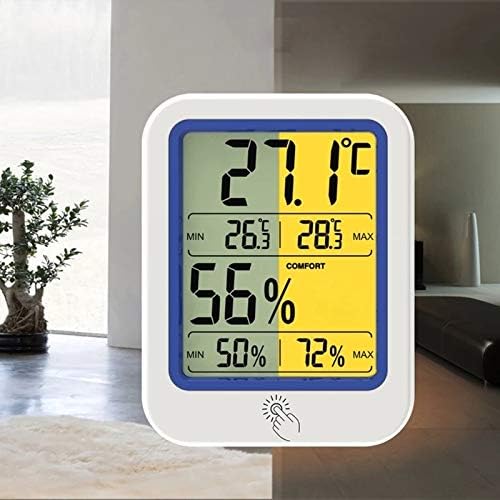 WODMB Temperatura Medidor de umidade seco Termômetro molhado Backlight Termômetro Hygrômetro