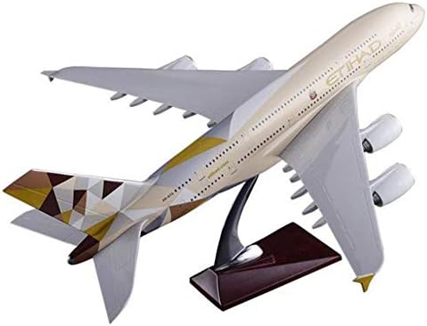 1/160 Aeronave Airbus A380 Comprimento do modelo 45,5 cm com rodas leves aeronaves de resina plástica fundida para coletar presentes para crianças adultos coleta de enfeites de aniversário presentes