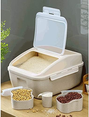 Yiwango Alimentos Contêiner Rice Box Storage Recipiente de armazenamento de 20 kg Cisterna Cisterna Caixa de armazenamento