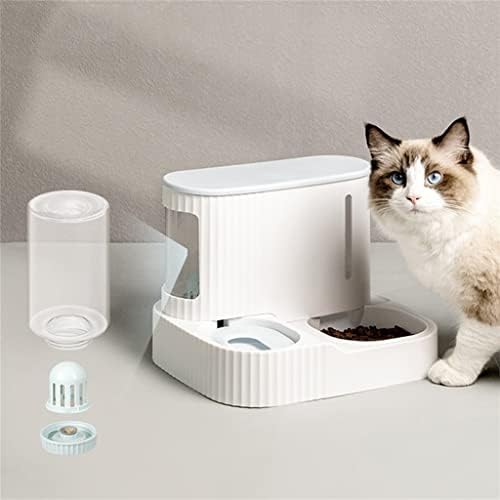 ZLXDP PET Automático alimentador de gatos de comida dispensador de água para cães bebedotas de gatinho de gatinho tigela