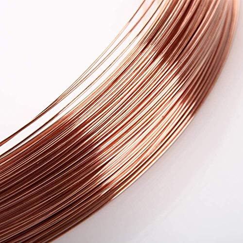 Yuesfz Bobina de fio de fio de cobre nua Bobina elétrica sólida 99,9% Pure Natural Matérias -primas industriais 10m Fios de latão