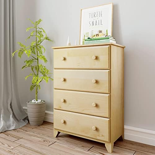 Max & Lily Classic 4 Drawer Cledser, natural