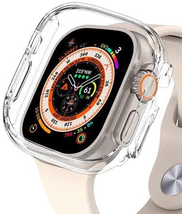Apple Watch Ultra Case 49mm Cobertura completa Cobertura de choque Ultra Fin Hard Caso de pára