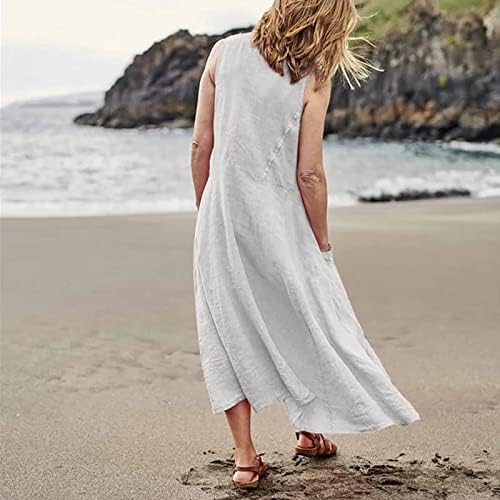 Vestidos de verão fqzwong para mulheres 2023 Partido casual Flowy Sexy Boho Sundresses Plus Size Size Size elegante resort de férias de praia Desgaste