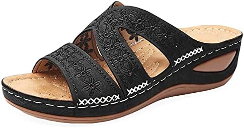 Sandálias ortopédicas de verão Hamovessi para mulheres, anel de ponta do dedo do dedo no chinelos de chinelos flautas de sandálias confortáveis ​​na praia sapatos