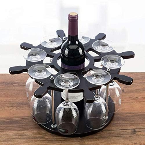 Renslat Solid Wood Wine Glass, suporte decorativo do cálice pendurado por cápsulas de vinhos de vinho europeias criativas