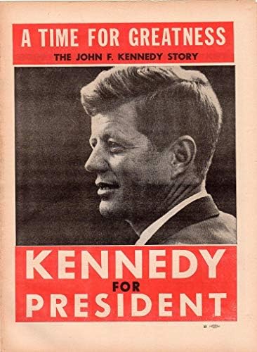 John F Kennedy Um momento para o jornal da campanha clássica da Greatness Classic