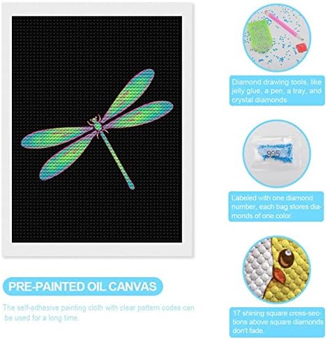 Dragonfly Custom Diamond Painting Kits Paint Art Picture By Numbers for Home Wall Decoration 12 X16