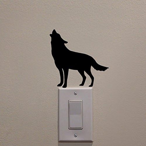 Yingkai Wolf Stand On Light Switch Decal