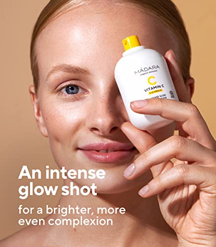 Mádara Skincare Organic | Vitamina C Concentrada de brilho intensa-aumento de brilho, iluminação, dermatologicamente testada,
