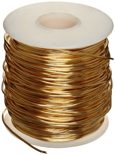 Brass 230 arame, recozido, bobo de 5 lb, 16 awg, 0,05 de diâmetro, 500 'de comprimento