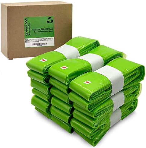 Greenland® biodegradável recargas extra longas compatíveis com lixo Genie 9-Pack
