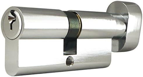 Inox cyeu-3550tk-26 euro cilindro schlage c keyway, key & t-turn, cromo polido
