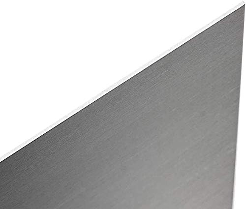 Folha de metal de placa de alumínio Nianxinn 6061 fácil de polir, espessura 5mm, 200 × 200/300 × 300mm, para artesanato