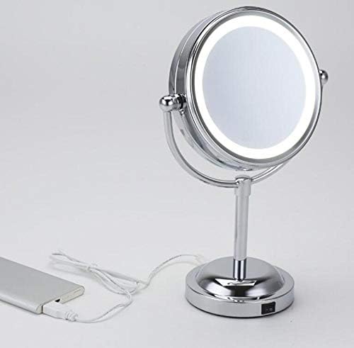 Espelho de bancada de bancada de 6 polegadas, espelho de dupla face, espelho de maquiagem 360 espelho de banheiro cosmético