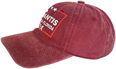 Nuogic Ron DeSantis 2024 Torne a América Florida Baseball Caps Men Women Ball Hat Hat Ajustable Trucker Hat Chap