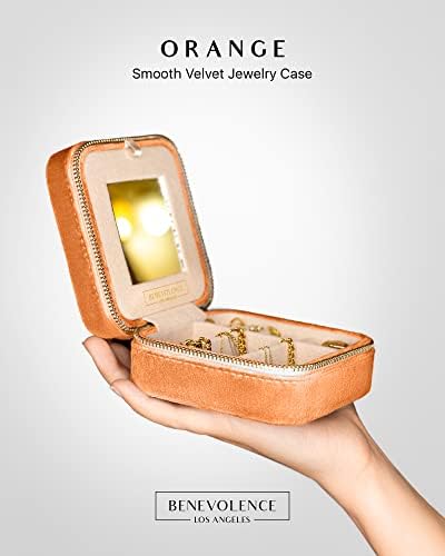 Organizador de jóias de jóias de viagens de veludo de pelúcia | Caixa de jóias de viagem, organizador de viagens de jóias