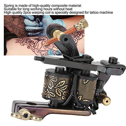 Máquina de tatuagem rotativa Máquina de aço de aço carbono Shader Tattoo Machine portátil Máquina de tatuagem de tatuagem forte portátil