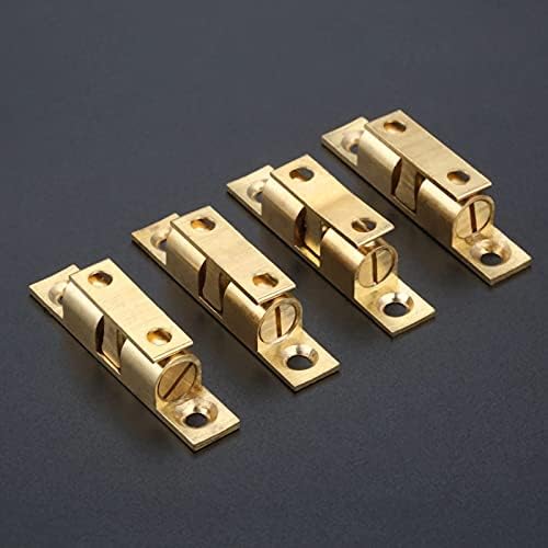 Zhyh 4pcs 50mm de cobre trava de bola dupla trava de trava de trava de trava captura touch miçangas bronze bronze color hardware acessórios