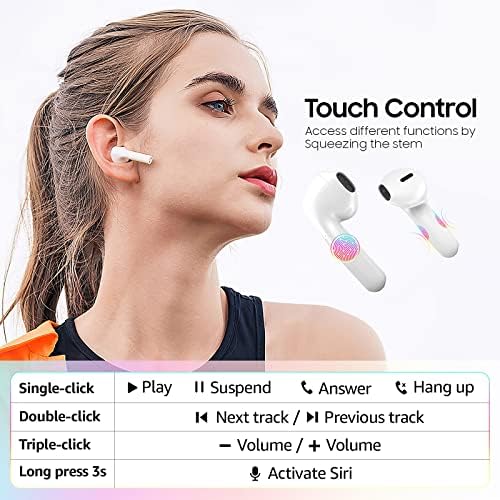 True Wireless fones de ouvido sem fio Bluetooth 5.0 fones de ouvido com estéreo de encanta de carregamento sem fio 36h de jogo,