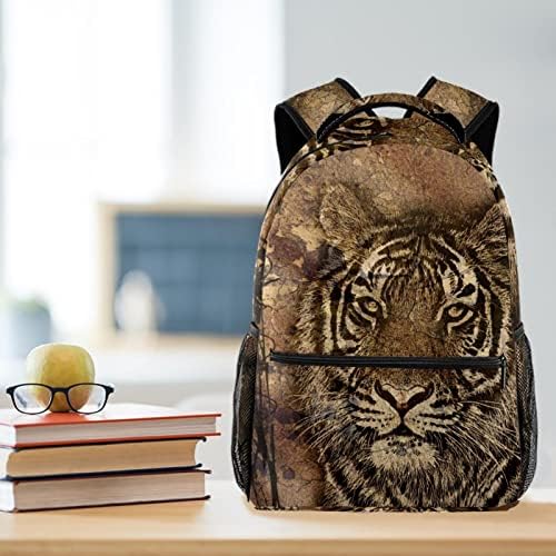 VBFOFBV UNISSISEX Adult Backpack com para Trabalho de Viagem, Arte Vintage Animal Tiger