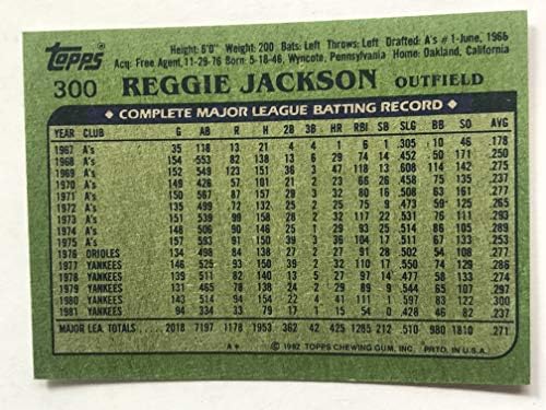 1982 Topps 300 Reggie Jackson NM/M
